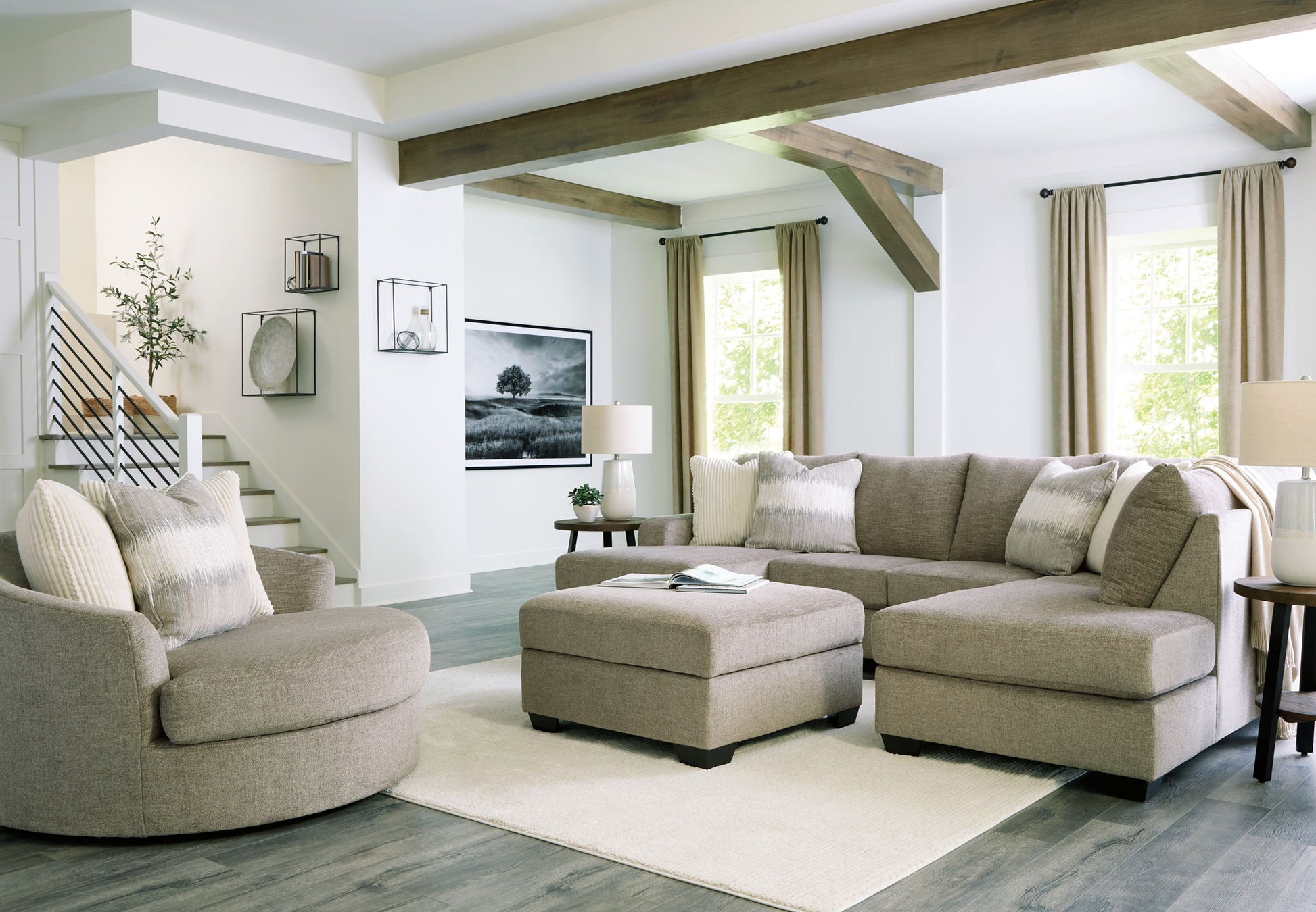 Creswell - Sectional - Hornell Furniture Outlet
