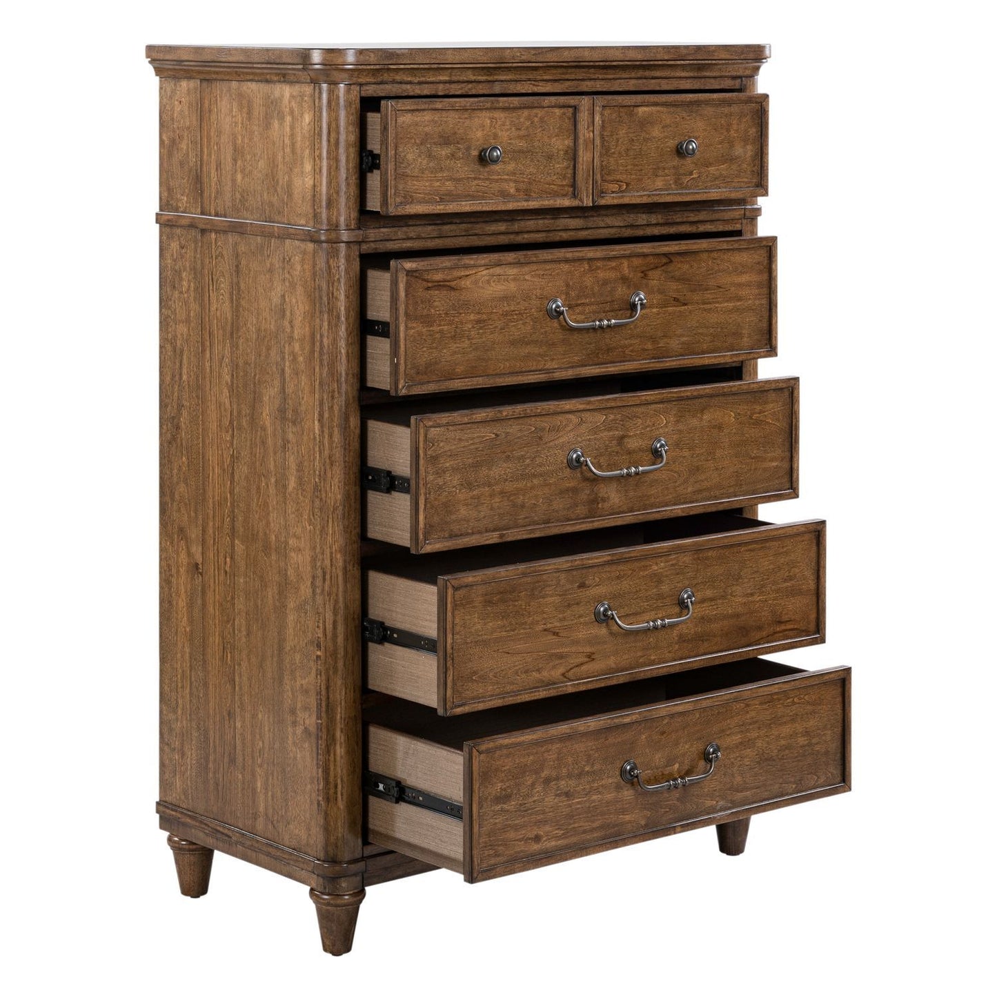 Harrison Heights - 5 Drawer Chest - Sienna - Hornell Furniture Outlet