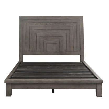 Modern Farmhouse - Platform Bed, Dresser & Mirror - Hornell Furniture Outlet