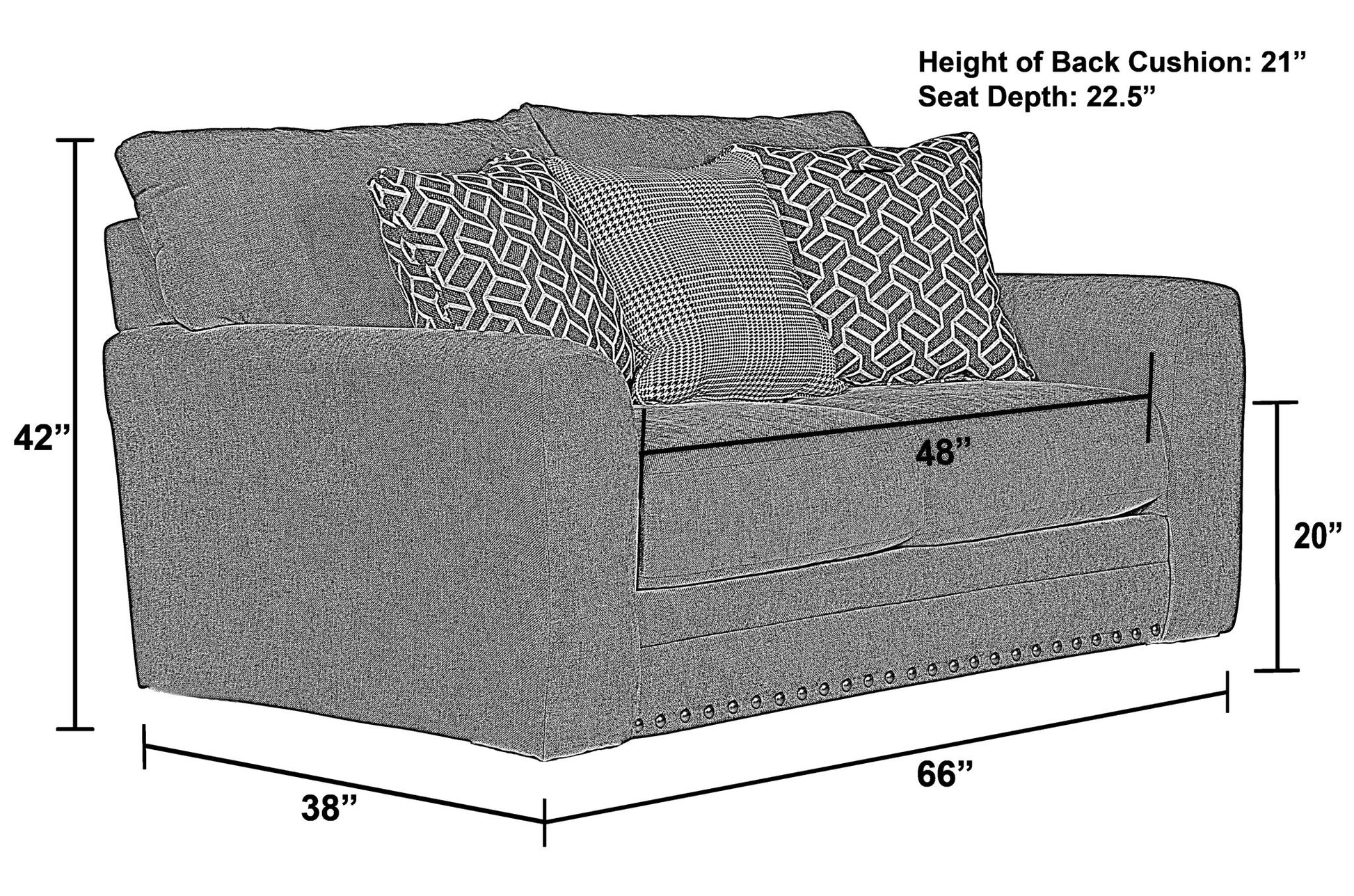 Cutler - Gliding Loveseat - Ash - Hornell Furniture Outlet