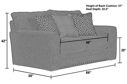 Cutler - Gliding Loveseat - Ash - Hornell Furniture Outlet