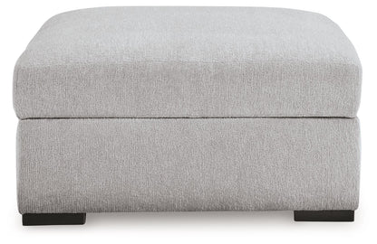 Gabyleigh - Nickel - Ottoman With Storage - Hornell Furniture Outlet