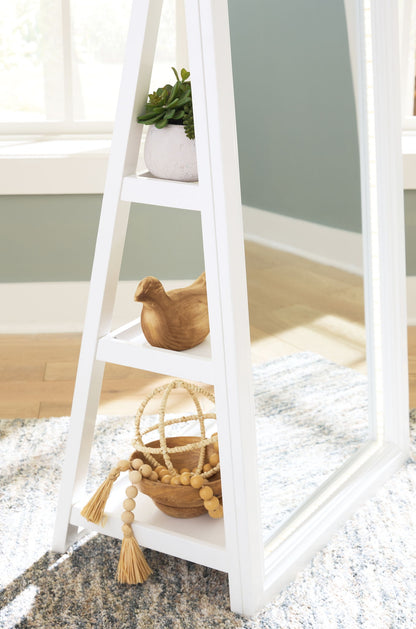 Evesen - Floor Standing Mirror/Storage - Hornell Furniture Outlet
