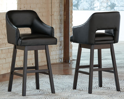 Tallenger - Upholstered Swivel Barstool (Set of 2) - Hornell Furniture Outlet