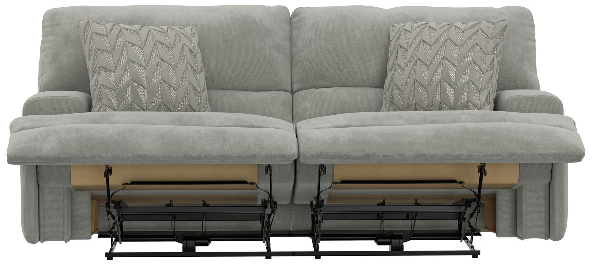 Renaldo - Power Sofa With Zero Gravity Recline - Stone - Hornell Furniture Outlet