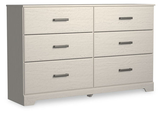 Stelsie - Six Drawer Dresser - White - Hornell Furniture Outlet