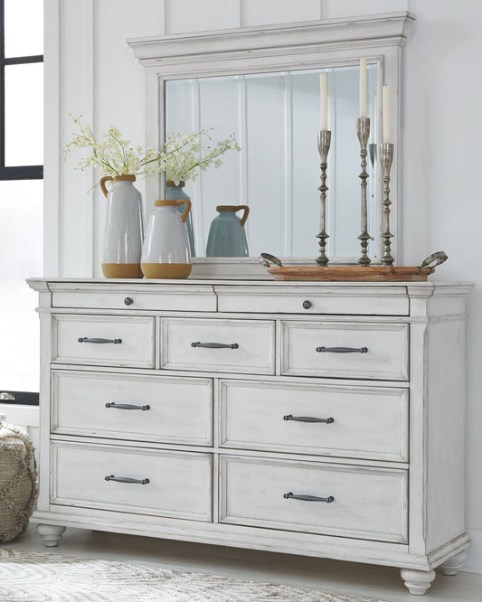 Kanwyn - Dresser, Mirror - Hornell Furniture Outlet