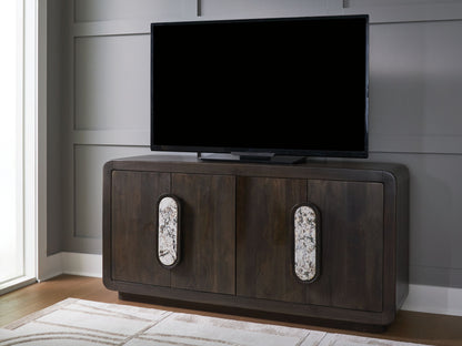 Elliston - Espresso Brown - Accent Cabinet - Hornell Furniture Outlet