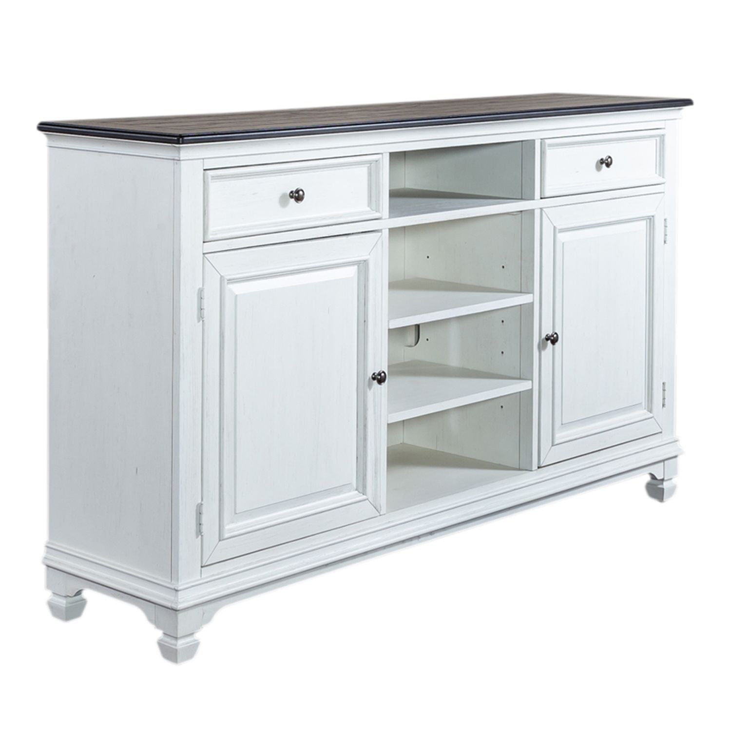 Allyson Park - 68" Highboy TV Console - White - Hornell Furniture Outlet