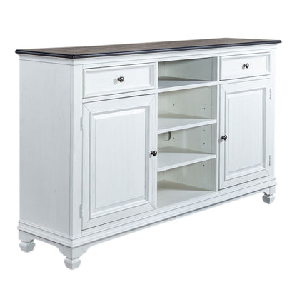 Allyson Park - 68" Highboy TV Console - White - Hornell Furniture Outlet