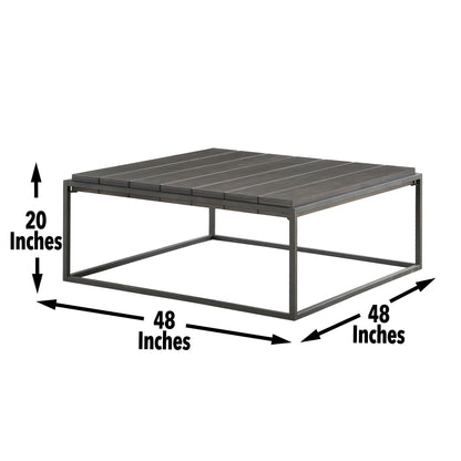 Tekoa - Coffee Table - Dark Brown - Hornell Furniture Outlet