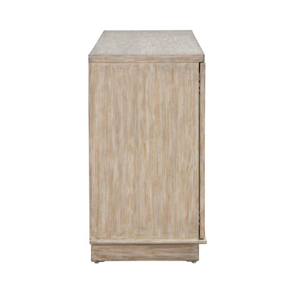 Terrace - 4 Door Accent Cabinet - Gray - Hornell Furniture Outlet