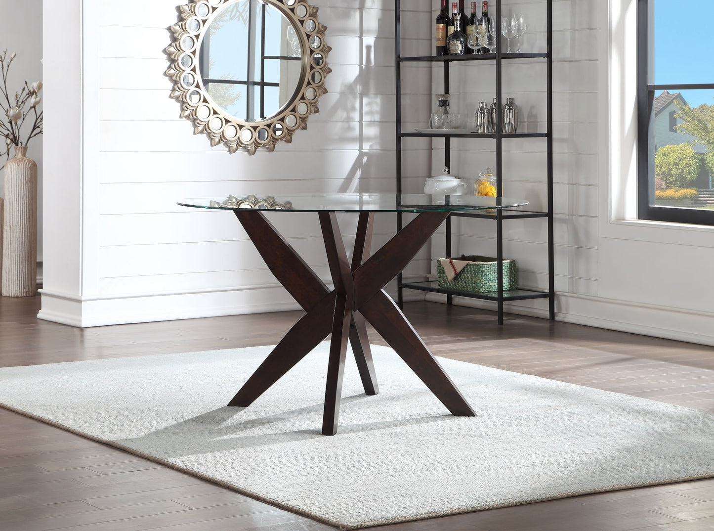 Amalie - Dining Table - Dark Brown - Hornell Furniture Outlet