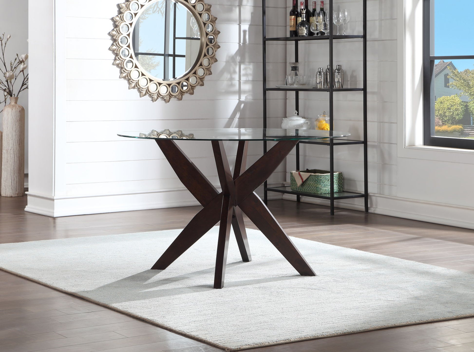 Amalie - Dining Table - Dark Brown - Hornell Furniture Outlet