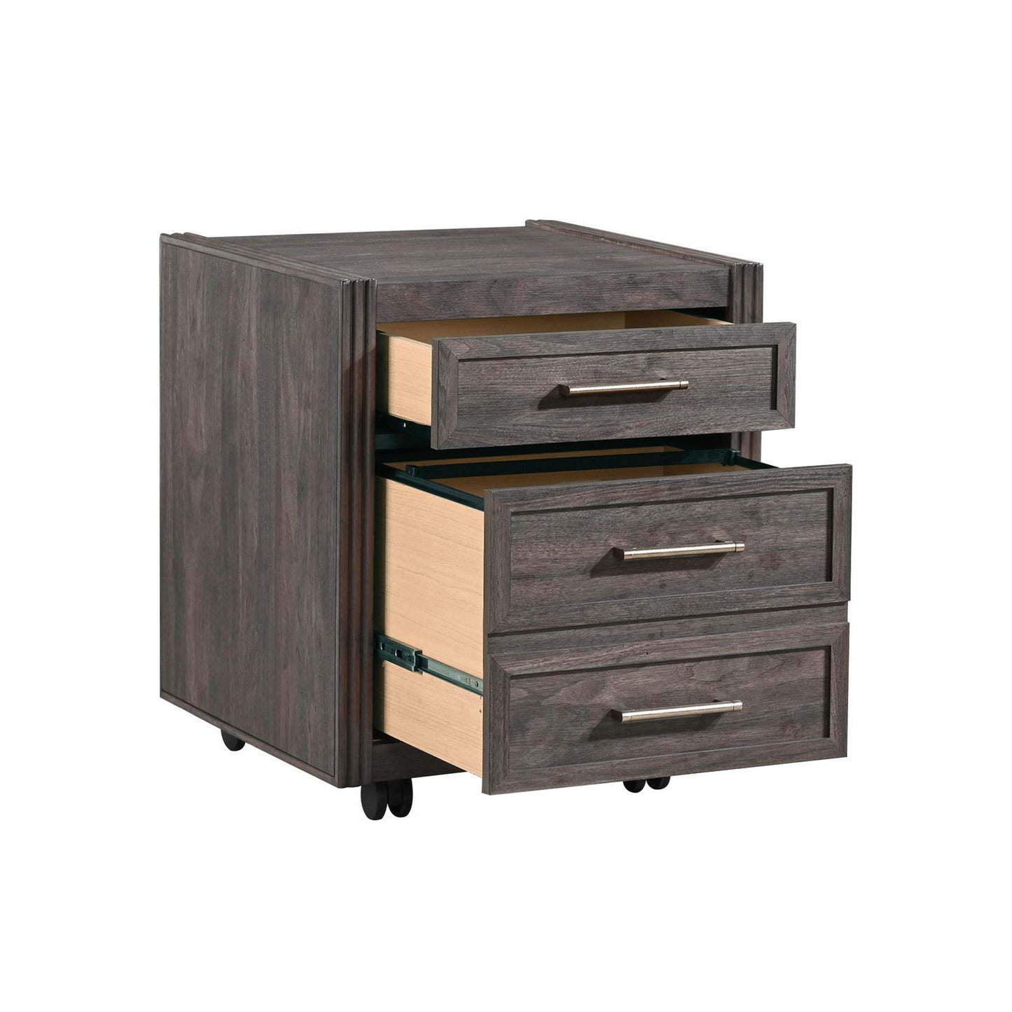Modern Edge - Castered Filing Cabinet - Caffe - Hornell Furniture Outlet