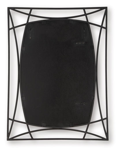 Freenville - Black - Accent Mirror - Hornell Furniture Outlet