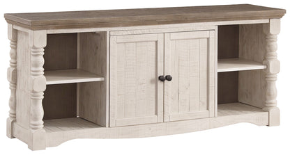 Havalance - Brown / Beige - Extra Large TV Stand - 2 Doors - Hornell Furniture Outlet