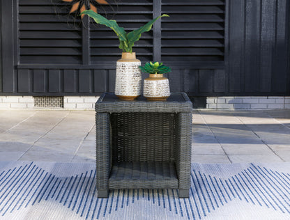 Elite Park - Gray - Square End Table - Hornell Furniture Outlet