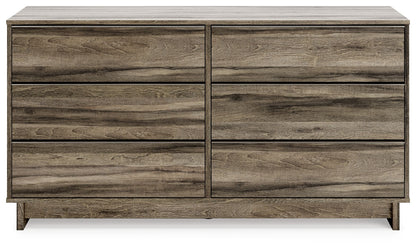 Shallifer - Brown - Six Drawer Dresser - Hornell Furniture Outlet
