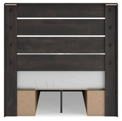 Hollivern - Panel Bed With Storage - Hornell Furniture Outlet