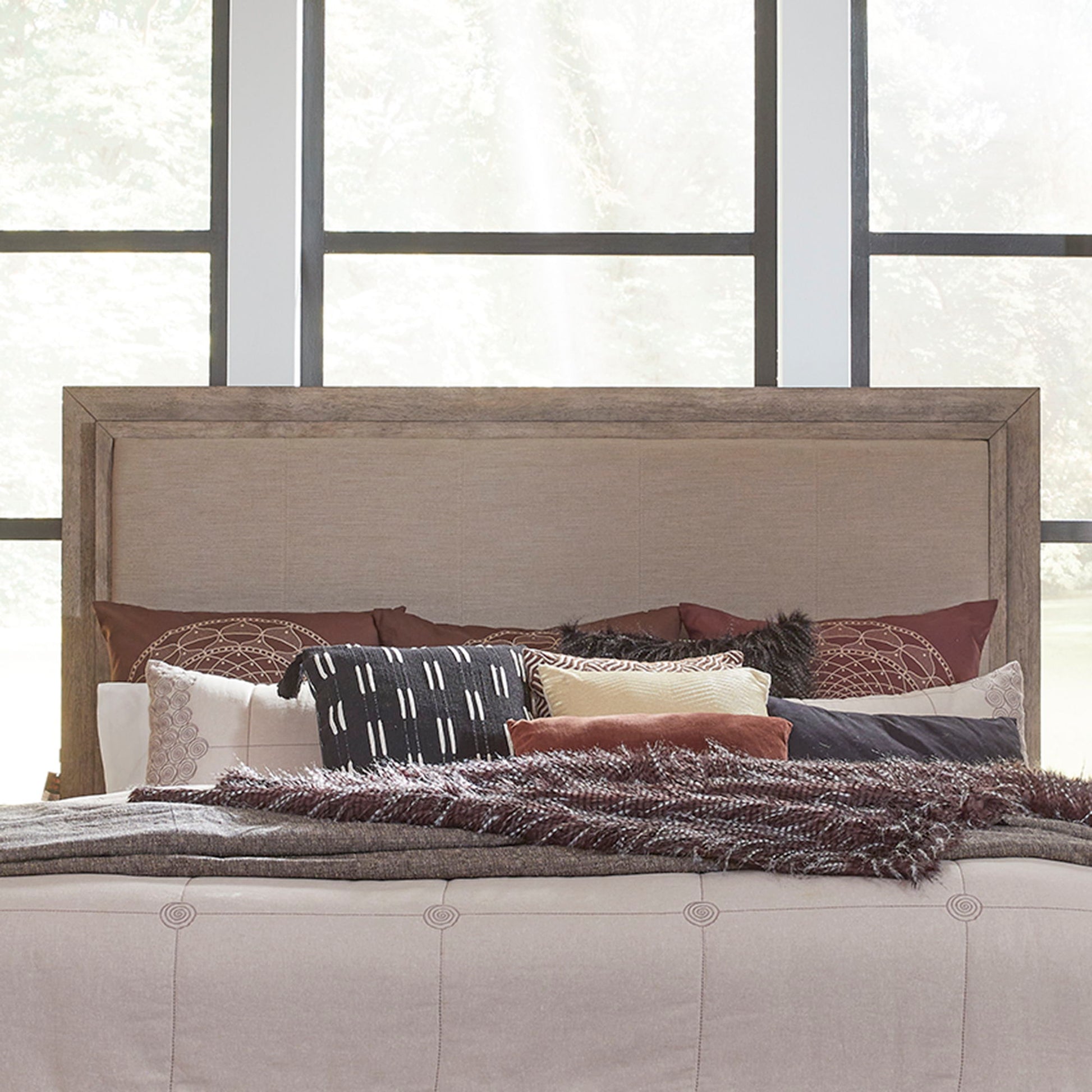 Canyon Road - Upholstered Panel Headboard With Lights - Hornell Furniture Outlet
