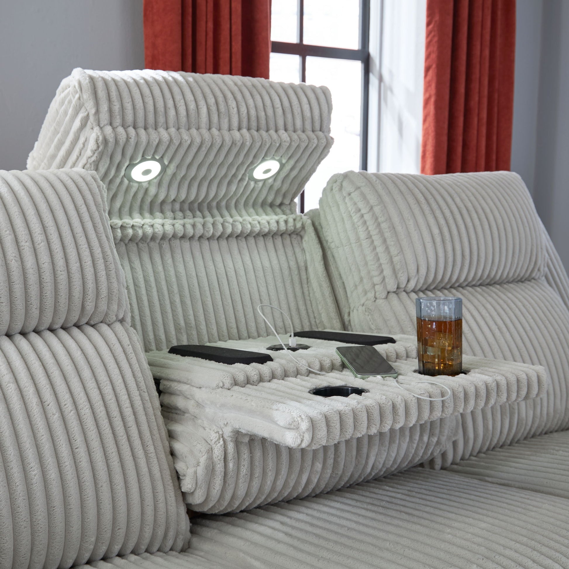 Forest Lake - Power Reclining Sofa With Adj Headrest - Hornell Furniture Outlet