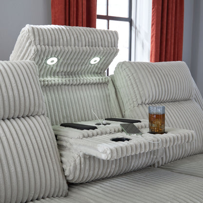 Forest Lake - Power Reclining Sofa With Adj Headrest - Hornell Furniture Outlet