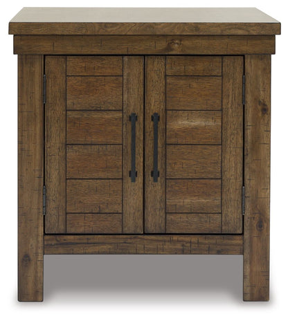 Moriville - Grayish Brown - Rectangular End Table - Hornell Furniture Outlet