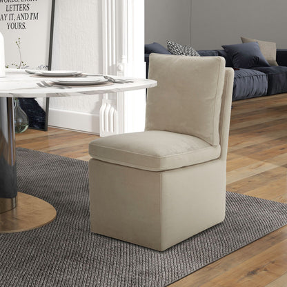 Accent Dining - Accent Dining Chair With Casters - Hornell Furniture Outlet