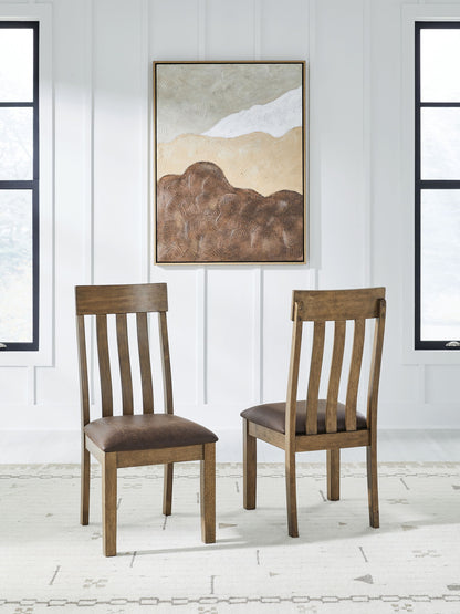 Urbinforte - Dining Upholstered Side Chair (Set of 2) - Light Brown - Hornell Furniture Outlet
