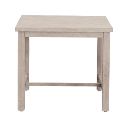 Blakely - Outdoor Aluminum End Table - White - Hornell Furniture Outlet