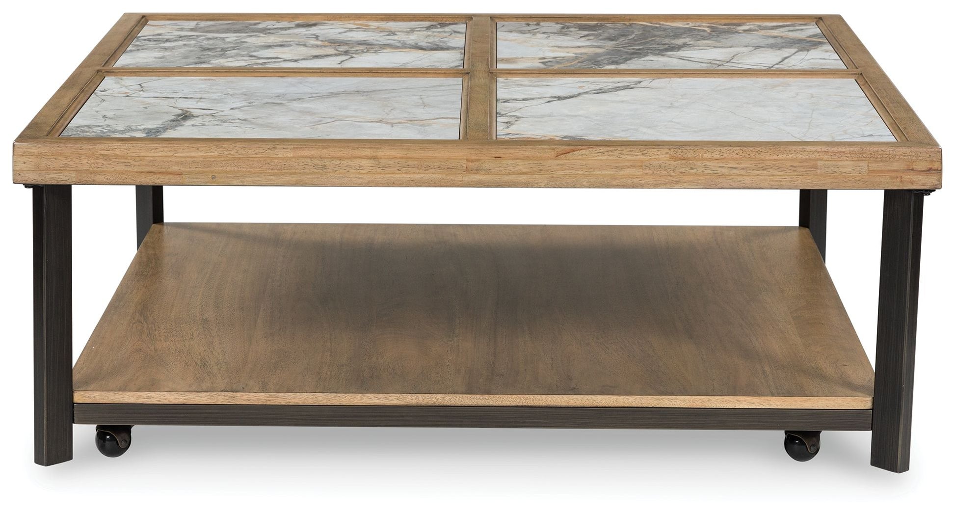 Montia - Multi - Square Cocktail Table - Hornell Furniture Outlet