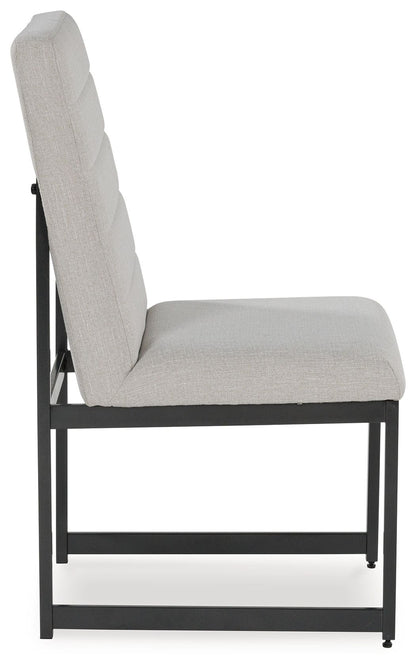 Tomtyn - Light Brown - Dining Upholstered Side Chair (Set of 2) - Hornell Furniture Outlet