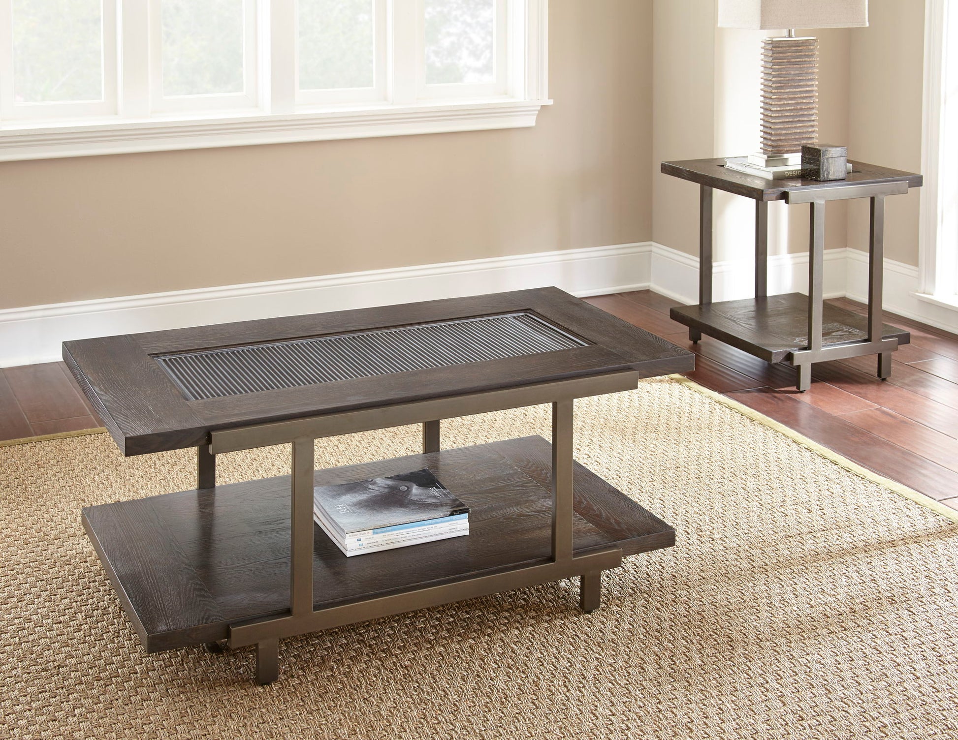 Terrell - Cocktail Table With Caster - Brown - Hornell Furniture Outlet