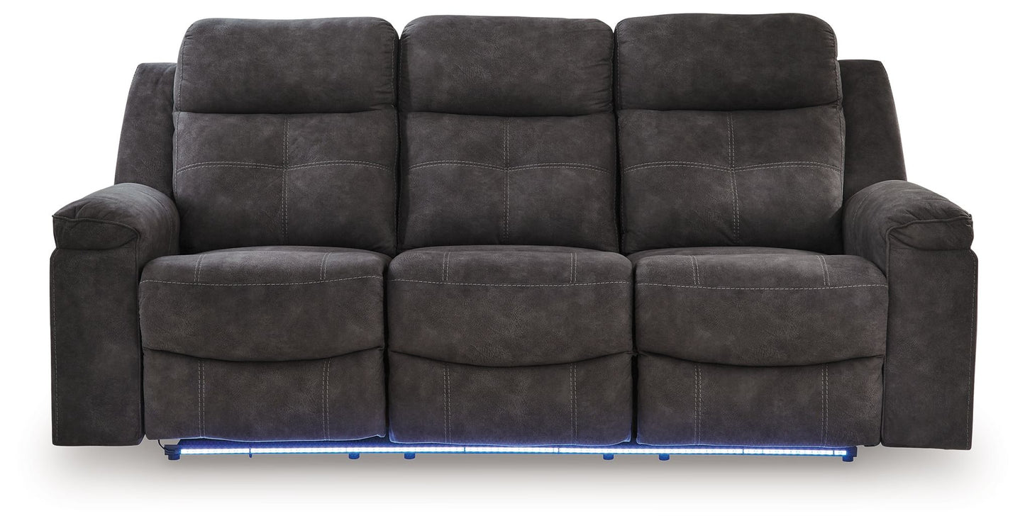 Brysonview - Reclining Sofa - Charcoal - Hornell Furniture Outlet