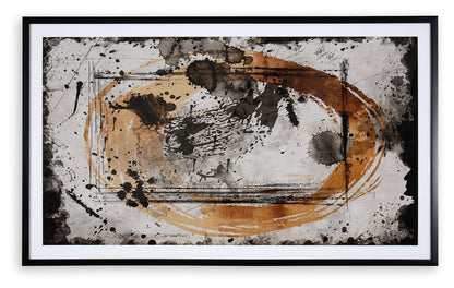 Clefting - Black / Caramel / Tan - Wall Art - Hornell Furniture Outlet