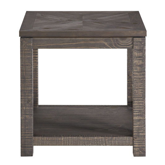Dexter - Square End Table - Brown - Hornell Furniture Outlet