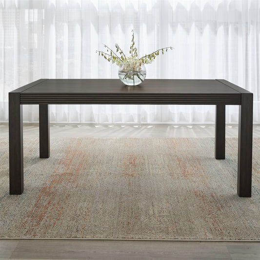 Modern Edge - Rectangular Leg Table - Caffe