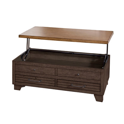 Bear Creek - 3 Piece Table Set - Brown - Hornell Furniture Outlet