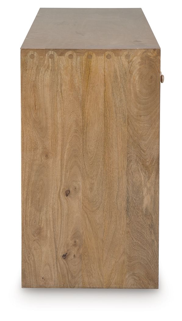 Ella Grove - Console - Rich Brown - Hornell Furniture Outlet