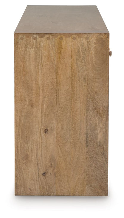 Ella Grove - Console - Rich Brown - Hornell Furniture Outlet