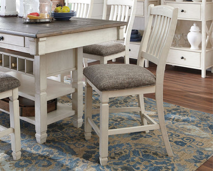 Bolanburg - Beige - Upholstered Barstool (Set of 2) - Hornell Furniture Outlet