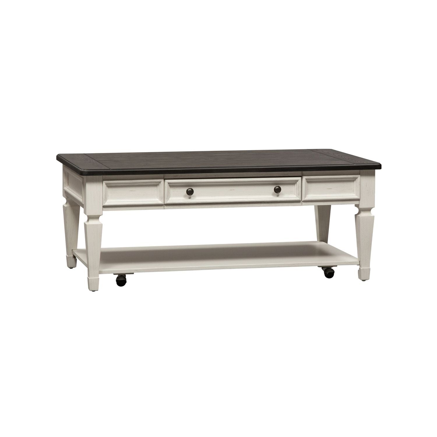 Allyson Park - 3 Piece Table Set - White - Hornell Furniture Outlet