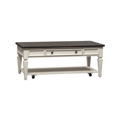 Allyson Park - 3 Piece Table Set - White - Hornell Furniture Outlet