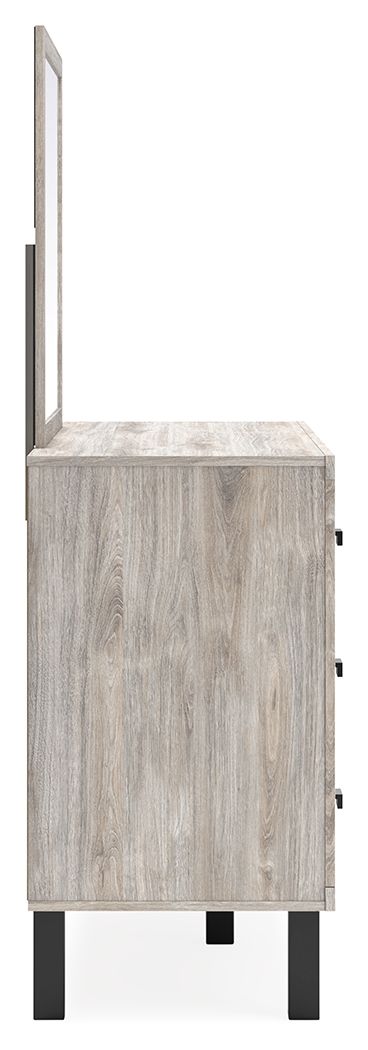 Vessalli - Gray - Dresser And Mirror - Hornell Furniture Outlet