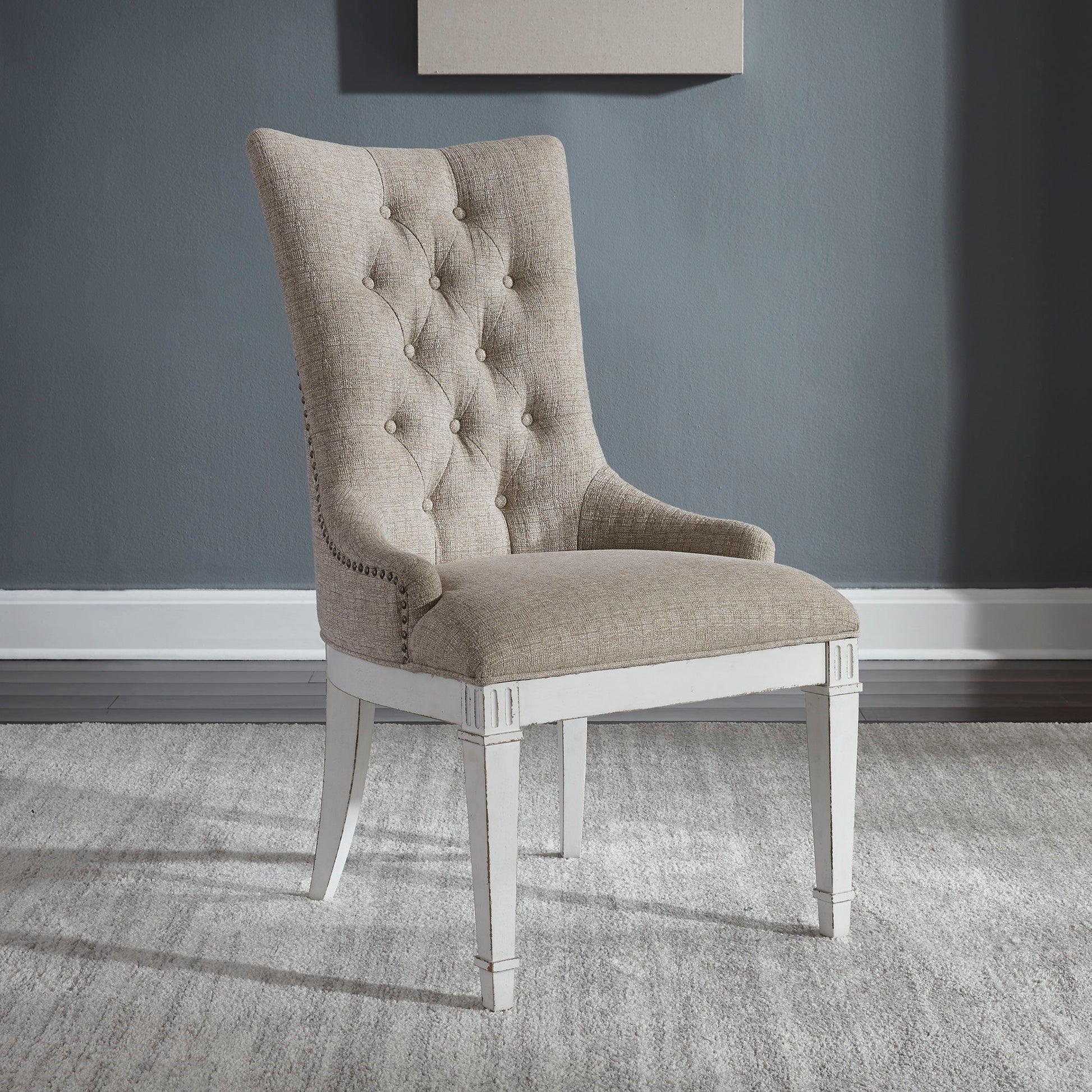 Abbey Park - Hostess Chair - White - Hornell Furniture Outlet