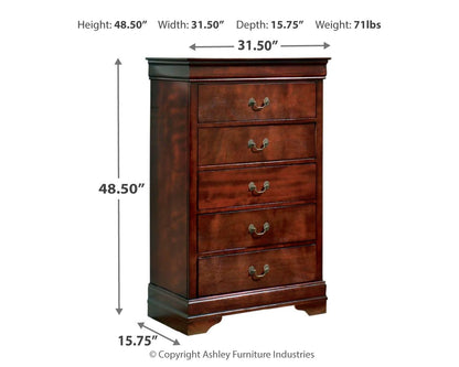 Alisdair - Reddish Brown - Chest - Hornell Furniture Outlet