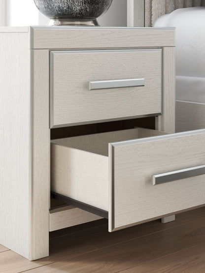 Zuraleus - Two Drawer Night Stand - Hornell Furniture Outlet