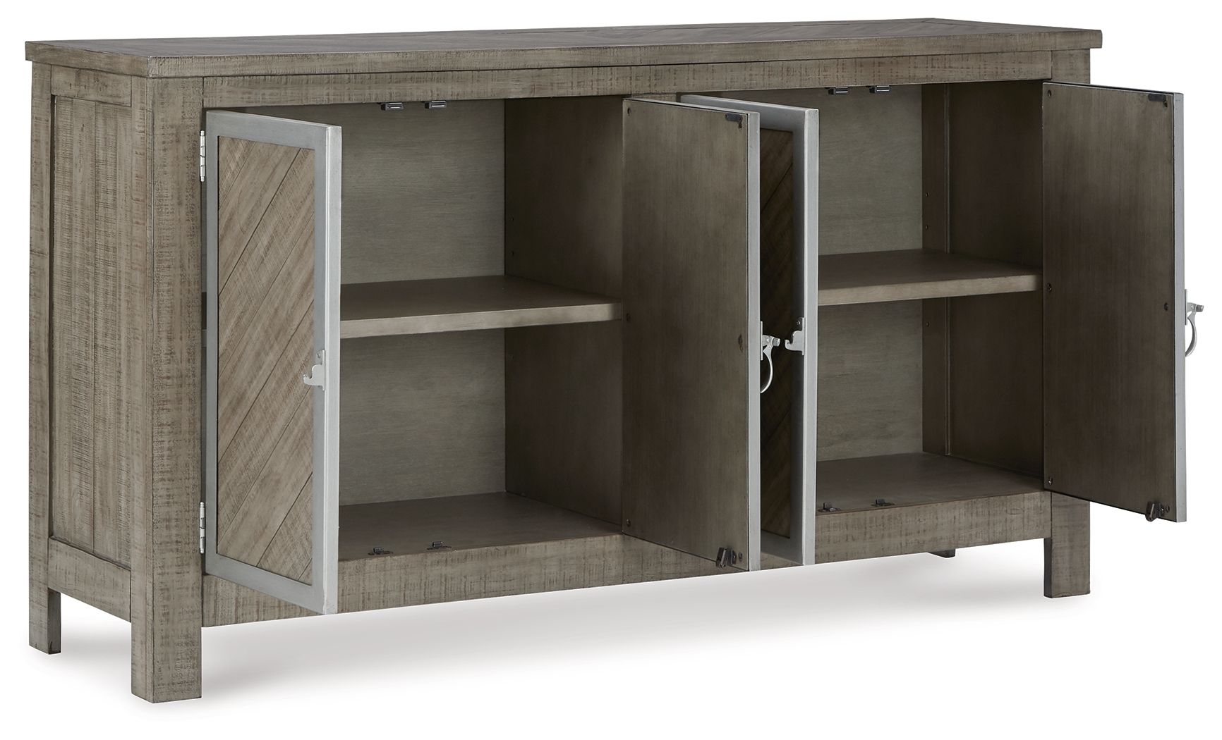 Krystanza - Weathered Gray - Dining Room Server - Hornell Furniture Outlet