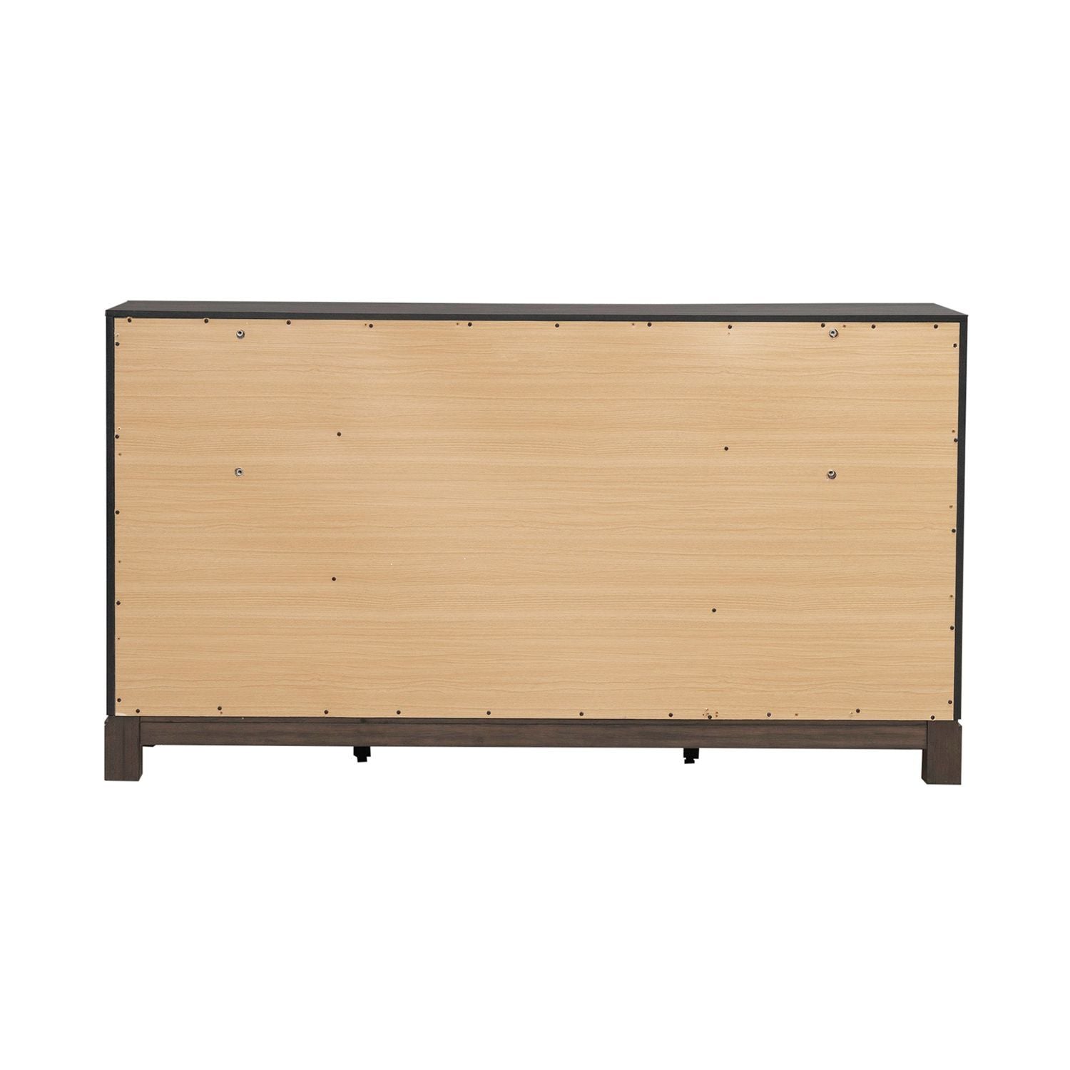 Modern Edge - 2 Door 6 Drawer Dresser - Brown - Hornell Furniture Outlet